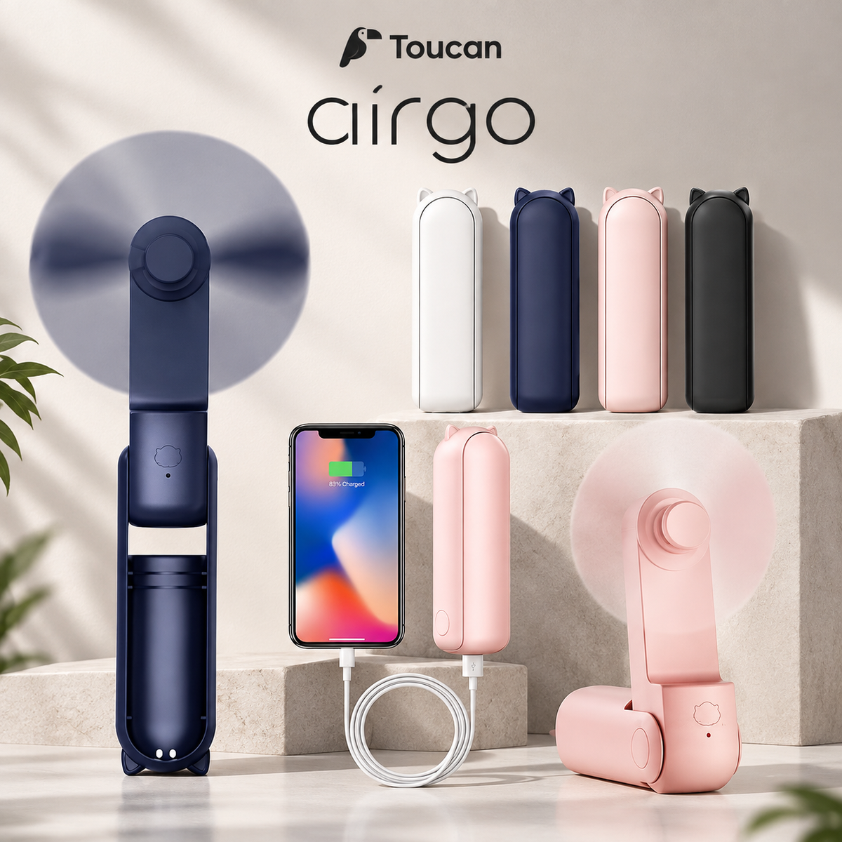 Toucan AirGo – wentylator podróżny z powerbankiem